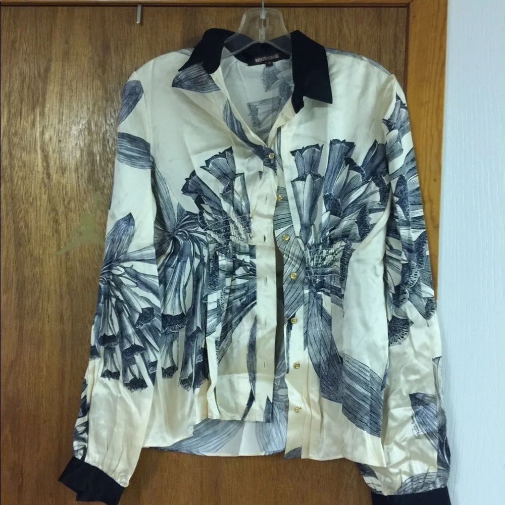 Roberto Cavalli bottom down dress shirt